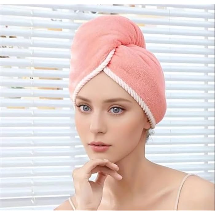 Premium Microfiber Drying Cap to Reduce Frizz and Protect Hair Damage, Practical Design for Shower, Travel, Gym for Every Woman Who Cares About Her Hair. - Image 3
